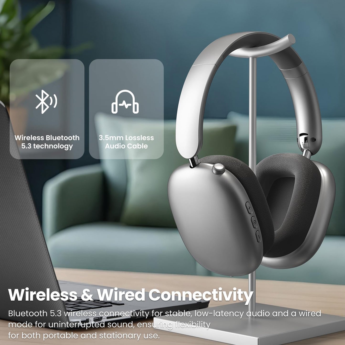 EchoWave™ P9 Wireless Headphones