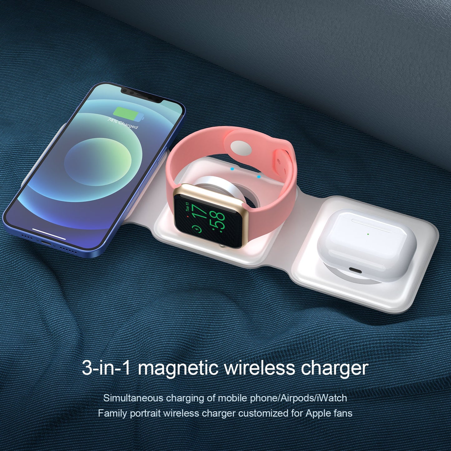 3 in 1 Wireless Charging Station
