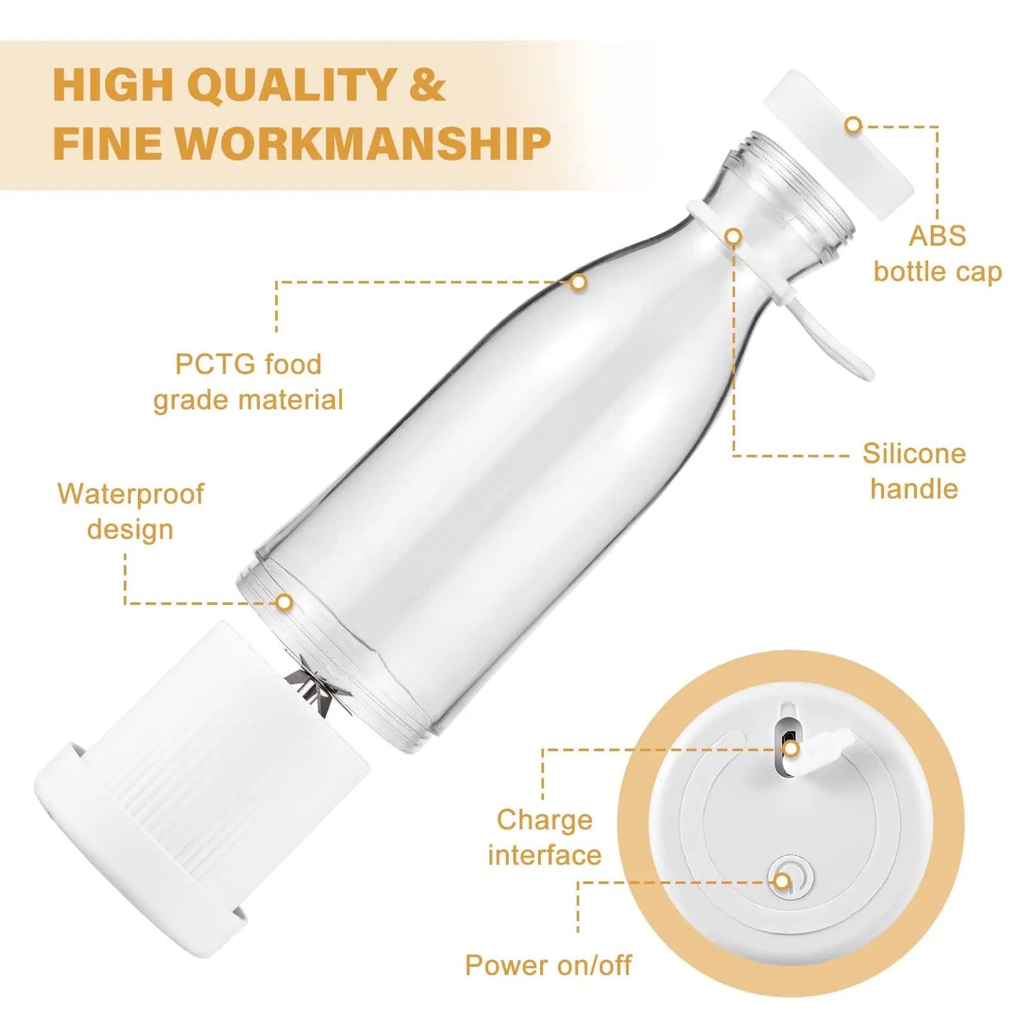 Portable Mini Rechargeable Electric Juicer