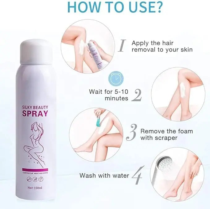 Silky Beauty Hair Removal Spray Foam